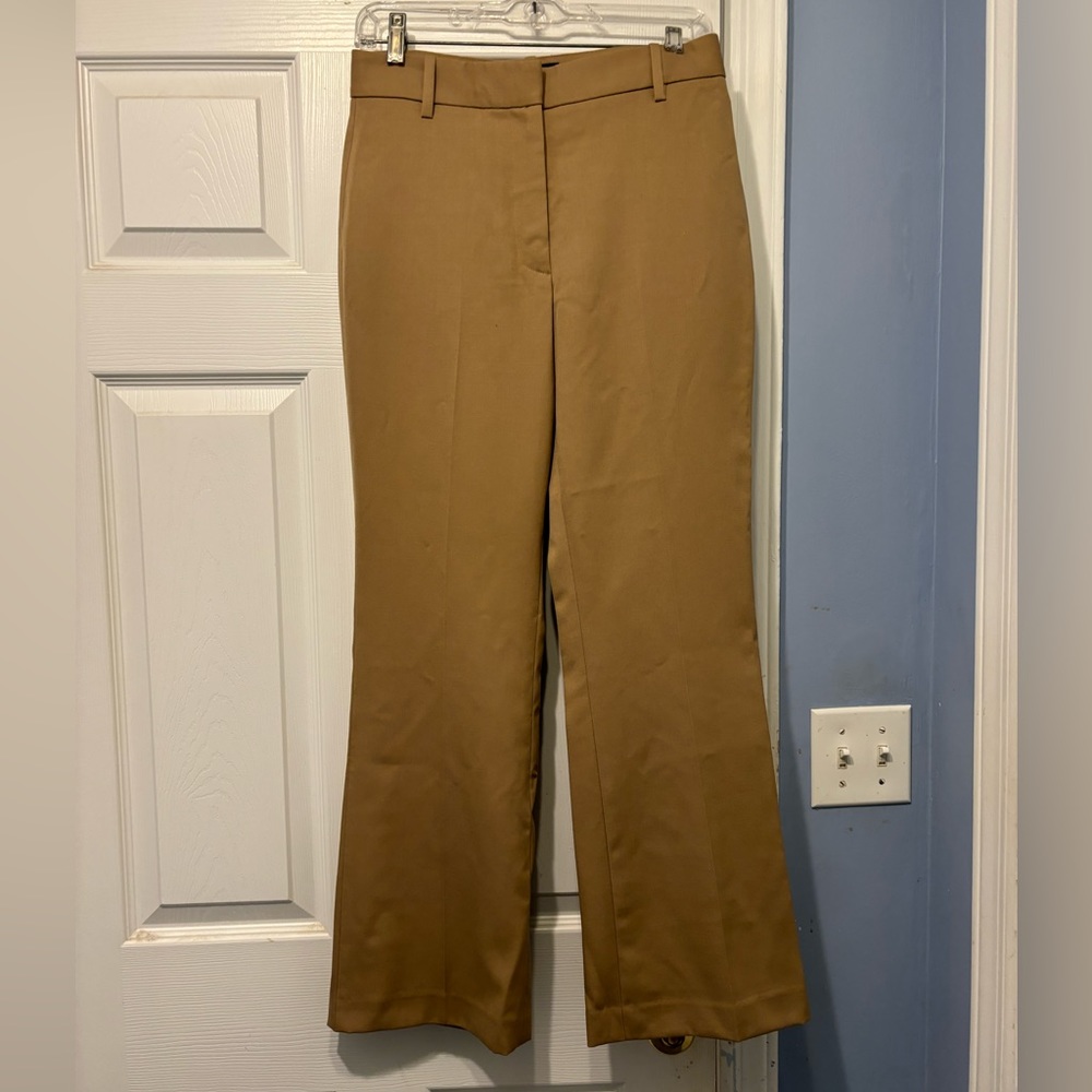 Nili Lotan Corrette Wool Flare Pants - Camel - Picture 3 of 5